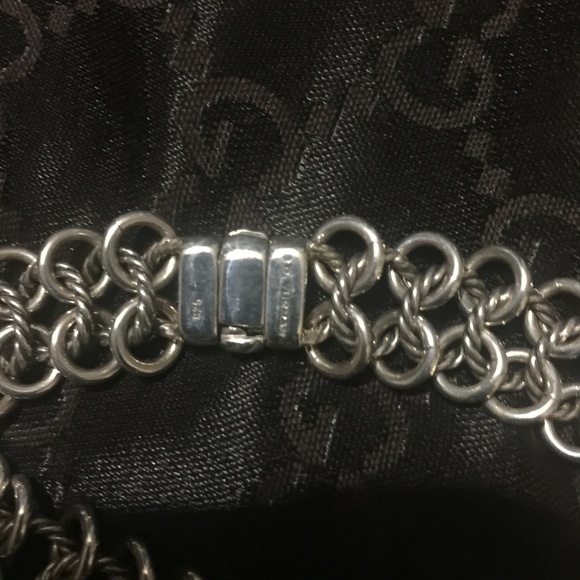 DAVID YURMAN Albion Black Onyx Diamond Double Row Atlas Necklace & Bracelet - Picture 4 of 7